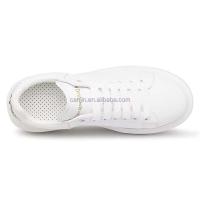 Guangzhou de alta calidad hizo cuero genuino de lujo, zapatos de mujer de abeja, plataforma blanca, barato - details 0