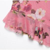 OUWU-Conjuntos de falda larga con estampado floral elegante Y2k, chaleco sin mangas con volantes, tops, paquete de cadera, falda maxi, conjunto de 2 piezas para mujer - details 5