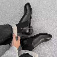 Nuevos zapatos de fiesta de baile italianos clásicos, botas de vestir puntiagudas de cuero hechas a mano para boda, calidad 46 - details 4