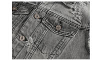 Chaleco rasgado retro sin mangas para hombre Estilo casual con mezcla t para primavera verano otoño Cuidado de la tela lavada a máquina: - details 5