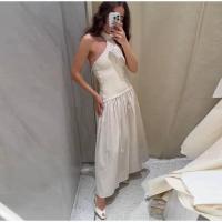 OUWU- Moda Midi Mujer, Elegante Vestido Largo Sin Espalda Fiesta de Noche, Bata de Playa Vacaciones para Mujer - details 15