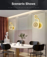 [1 año de garantía] Lámpara de pared de cristal creativa TOMAX moderna y sencilla para dormitorio, cama, pasillo, TV, fondo, luz de pared - details 1
