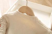 Abrigo de Punto con Bordado Floral para Niñas en Otoño Ropa Exterior Cálida para Niños - details 6