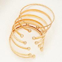 7 unids/set de pulseras Punk de Color dorado para mujer, ropa de calle, estampado de corazón gótico, diseño de Metal, brazalete abierto, regalos de joyería 2025 - details 9