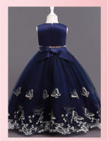 Vestido de noche largo para niñas, estilo princesa, para espectáculos, cumpleaños y eventos. - details 15