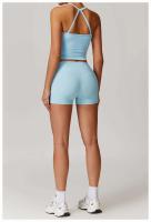 Conjunto de Yoga de Alta Cintura Top Deportivo Halter para Mujer Leggings de Cintura Afilada - details 5