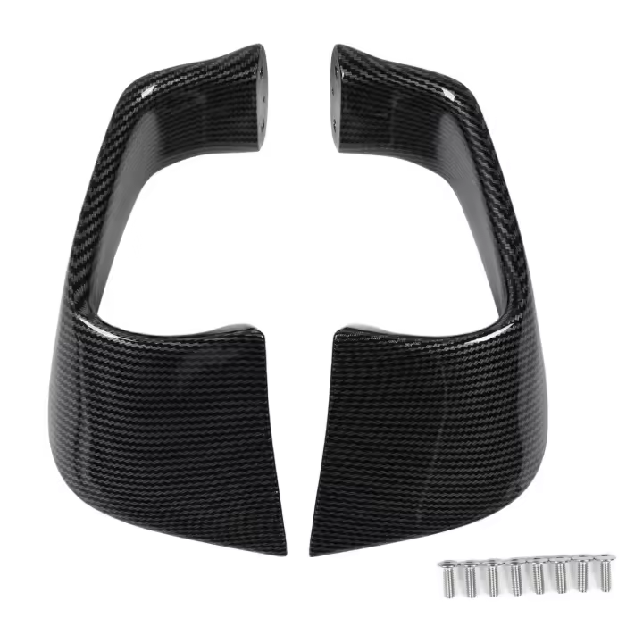 2 uds alerón de ala fija aerodinámico motocicleta Winglet carenado Kit de alas decoración de ala lateral para YZF R1 R6 fibra de carbono - 1