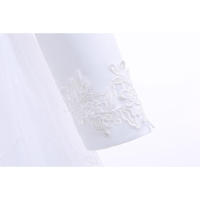 Vestido de noche para niñas con falda abullonada de malla con bordado de estilo nuevo para niños - details 19