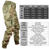 Tactical Joggers Para Hombres Mecánicos Ropa De Trabajo Pantalones De Camuflaje Resistentes Al Desgaste Para Senderismo Y Uso Diario Material De Poliéster Y Algodón - details 0