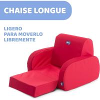 Infantil Convertible en Chaise Longue y Butaca, Sofá, 3 Configuraciones, Silla Cómoda y Ligera, Transformable, Puff Niños a Partir de 12 Meses, Color Rojo, 1 Unidad - details 4