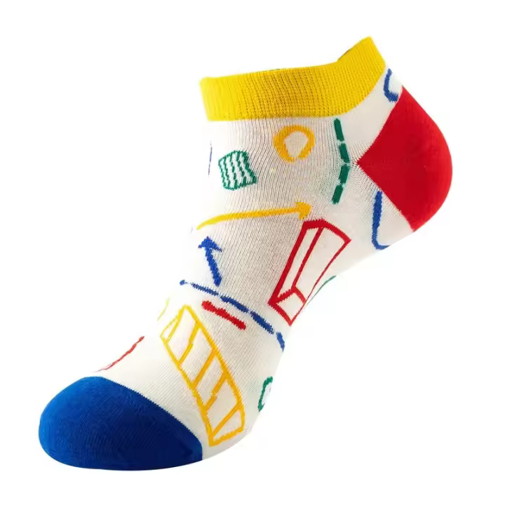 Calcetines náuticos de corte bajo para mujer, medias transpirables de dibujos animados, moda fresca, verano y otoño - 1