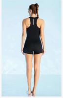 Nuevo traje de baño para mujer, traje de baño de una pieza anti UV, traje de buceo, protector contra sarpullidos, sin mangas, con cremallera, traje de baño para Surf, neopreno - details 8