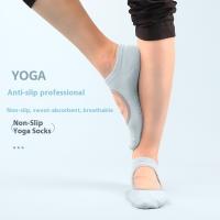 Soc corto sin espalda para hombre y mujer, adhesivo antideslizante para yoga, Pilates, baile, fiess - details 2