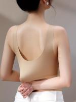 3pcs Sujetadores Deportivos de Moda para Mujer - Detalles de Encaje y Malla Sexy, Sin Aros con Almohadillas Extraíbles, Mezcla de Nailon - details 3