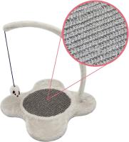 COTTECOTA-Bandeja Rascador Gato Juguete para Gatos con Juguete Ratón Materiales Rugoso Juguete Interactivo 39 * 35 cm Balancín de juguete interactivo para gatos, rascador para gatos con plumas, juguete para rascar con ratones falso - details 4