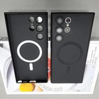 Funda de silicona suave de lujo con carga inalámbrica para Samsung Galaxy S22, S21, S23, S24, S25 Ultra Plus Fe, cubierta mate a prueba de golpes - details 2