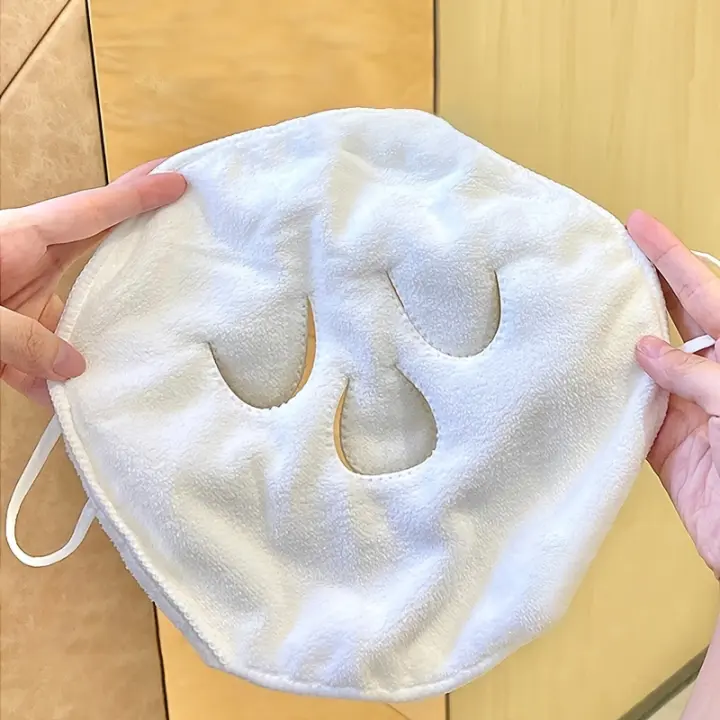 Máscaras de Toalla Facial de Vapor Caliente 1/2/4pcs Towel de Vaporizador Facial Reutilizable para Cuidado de la Piel Caliente y Fría Towel de Belleza para Hogar y Salón de Belleza - 1