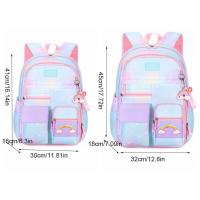 Mochila infantil de arcoíris con apertura lateral estilo refrigerador, bolso de hombro con apertura de puerta, bolso escolar para estudiantes de estilo coreano - details 0