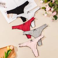 Bragas de Algodón para Mujer, Tanga Sexy, Cintura Media, parte trasera en T, Ropa Interior Sin Costura, Lencería Femenina - details 0