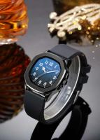 Relojes de marca XINEW genuinos de lujo de primera calidad para hombres, relojes de cuarzo simples con banda de silicona informal a la moda para estudiantes, reloj negro Erkek Barato Saat Montre Homme - details 6