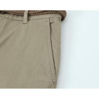 Pantalones casuales de mujer en verano con cinturón trenzado, cintura media, estilo versátil para todas las ocasiones - details 7