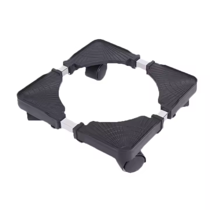 Base móvil para nevera, soporte para lavadora, con ruedas, dispensador de agua, apliques para el hogar, color negro - 1