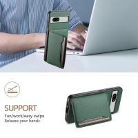 Para Google Pixel 7a Funda con ranuras para tarjetas Funda anticaída con textura de piel de becerro para teléfono - details 3