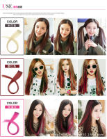 Peluca de Cabello de Color Sólido Estilo rizado, Corte, Teñido de Orejas, Una Pieza, 30 Colores Disponibles - details 9