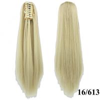 Accesorios para el cabello de fibra resistente al calor para mujer, extensión de cabello, cola de poni, peluca larga y recta, pinza para cola de caballo - details 0