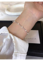 Pulsera de plata Shi Family con imitación de cielo estrellado, perla, diseño versátil, joyería en capas - details 4