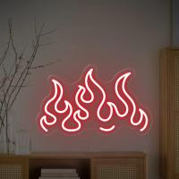 Letrero de neón con llama, tienda de luz, cafetería, restaurante, habitación, fiesta, decoración de pared colgante, USB, noche, regalos de cumpleaños, lámpara de decoración de dormitorio, lámpara de neón, manocave - details 2