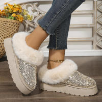 Botines de mujer de felpa cortos de moda con punta redonda Gran venta 2024 - details 15
