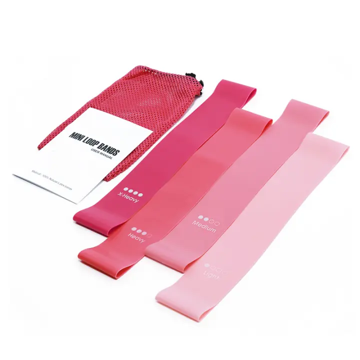 Bandas elásticas de Resistencia, Juego de 4 Piezas para Entrenamiento de Deporte, Fitness en casa, Yoga y Pilates - 1