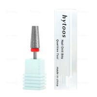 HYTOOS-broca para uñas 5 en 1, cónica superior plana, dientes cruzados, brocas de carburo para uñas, elimina Gel, taladros eléctricos, lima, accesorios de manicura - details 6