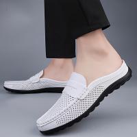 Mocasines de Verano Transpirables para Hombres Zapatillas Blancas Perforadas - details 3