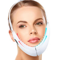 Dispositivo inteligente de belleza con microcorriente, luz roja y azul, vibración y lifting facial en V para adelgazar la cara, ¡en oferta! - details 6