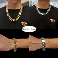 Collar de acero inoxidable para hombre, cadena k cubana, joyería de Rappe, HipHop Miami, 8-16mm - details 7