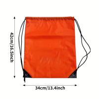Mochila de poliéster con cordón, bolsa de almacenamiento ligera y plegable - details 5