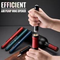 Bomba de aire de bolsillo portátil, abridor de botellas de vino con cortador de papel de aluminio, Sacacorchos de presión de aire, removedor de corcho de vino con pasador de acero inoxidable - details 3