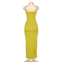 BUNO-rojo negro Año nuevo fiesta de Navidad vestidos largos mujeres primavera básico ceñido al cuerpo con cordones estiramiento vestidos midi ajustados femme - details 27