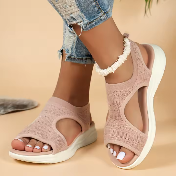 Sandalias deportivas de mujer con punta, sho texti grande, primavera y verano, 43, 42, 41, 40, 39 - 1