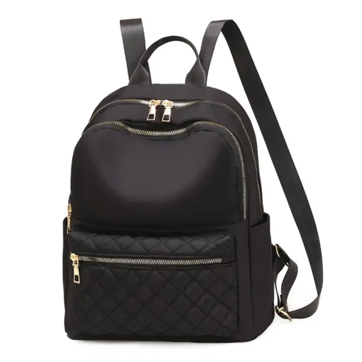 Mochila Oxford impermeable a la moda 2025, mochilas escolares negras para mujeres adolescentes, mochila de viaje de gran capacidad a la moda - 1