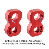 Piezas de bicicleta en forma de 8, asiento de extensión, media carga de coche, adaptador convertidor de freno Universal en V, aleación de aluminio, negro/rojo - details 7