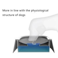Fuente de agua para perros alimentador lento de agua antiderrame o sin derrames automático antisalpicaduras cuenco para mascotas - details 4