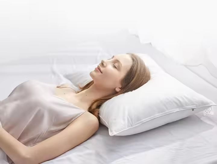 Elegante Almohada de Pluma de Ganso 100% Antibacteriana Ideal para Hotel de Cinco Estrellas - 1