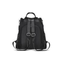 Mochila Mujer Elegante, Nylon Negro, Antirrobo, Gran Capacidad, Viaje - details 3