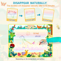 80x60CM Kids Coloring Doodle Magic Water Drawing Mat with Reusable Magic Pens Montessori Painting Board Educational Toys Gifts - details 3