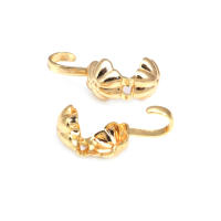 8x4MM 9x4MM 11x5MM Cierre de latón color oro de 18K con alambre y rosca para joyería, collares, pulseras, accesorios y fijaciones - details 6