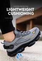 Zapatos de trabajo de seguridad para hombre y mujer, zapatillas cómodas, ligeras, transpirables - details 6