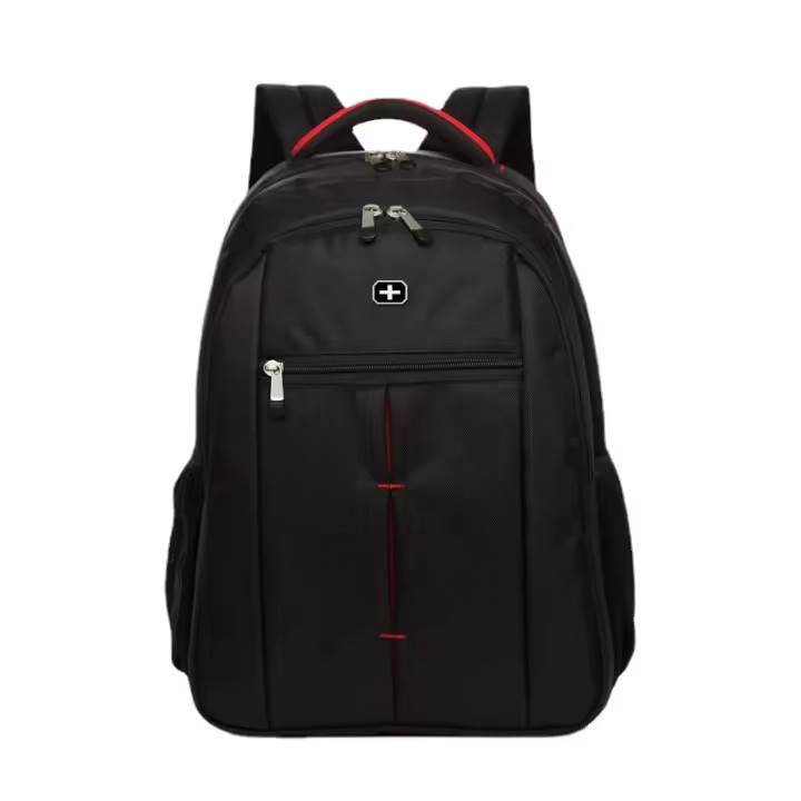 Mochila negra de viaje para hombre, equipo turístico de 15,6 pulgadas, para ordenador portátil de negocios - 1